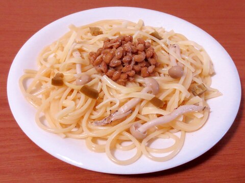 ピリ辛！ハラペーニョと納豆のスパゲッティー